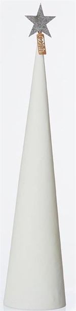 Juletræ Cement cone hvid højde 49 cm fra Lübec Living OOhh - Tinashjem 